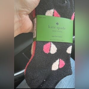NEW Kate Spade Black and Pink Low Cut Socks